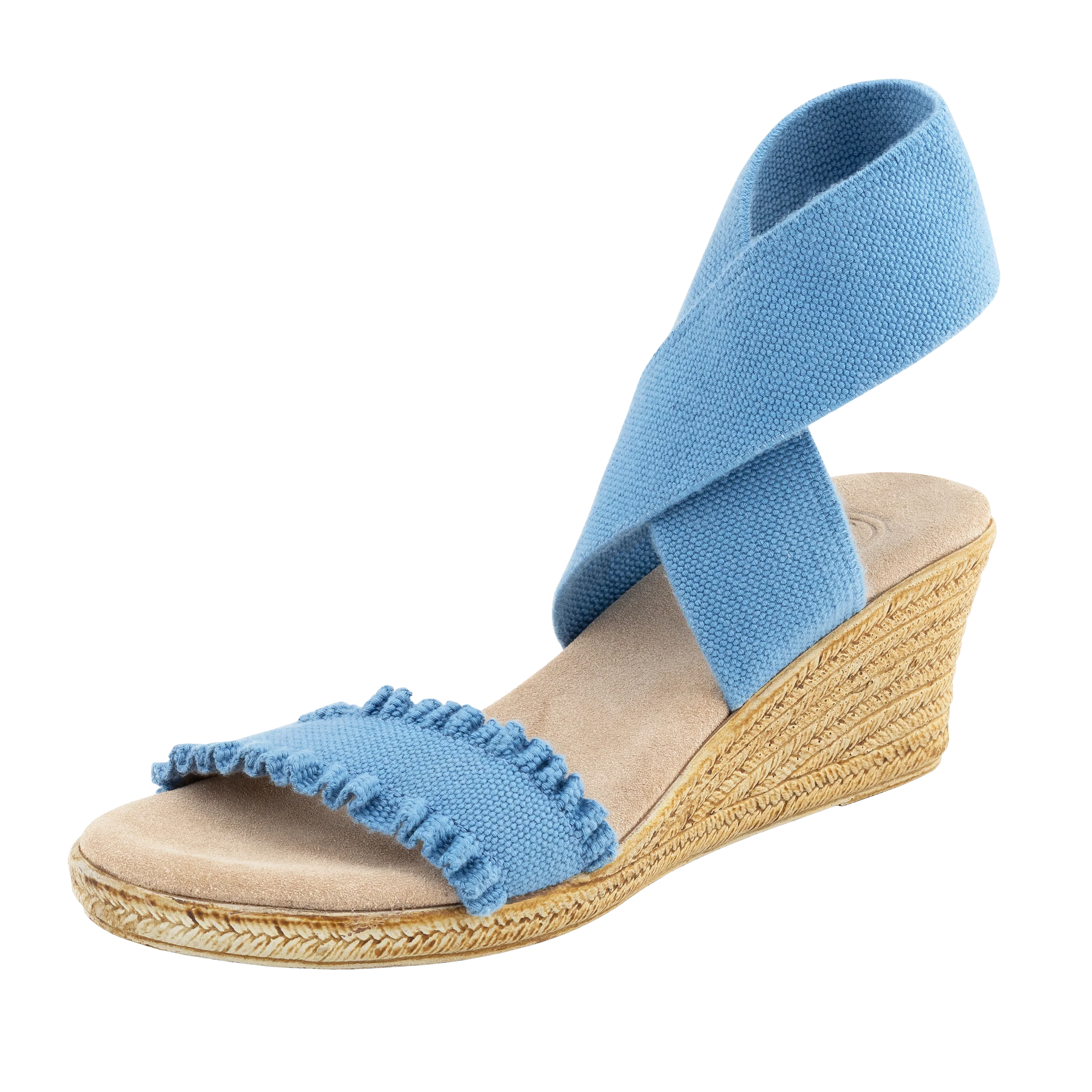 Carolina Ruffle Espadrille Wedge Sandal - Image 3