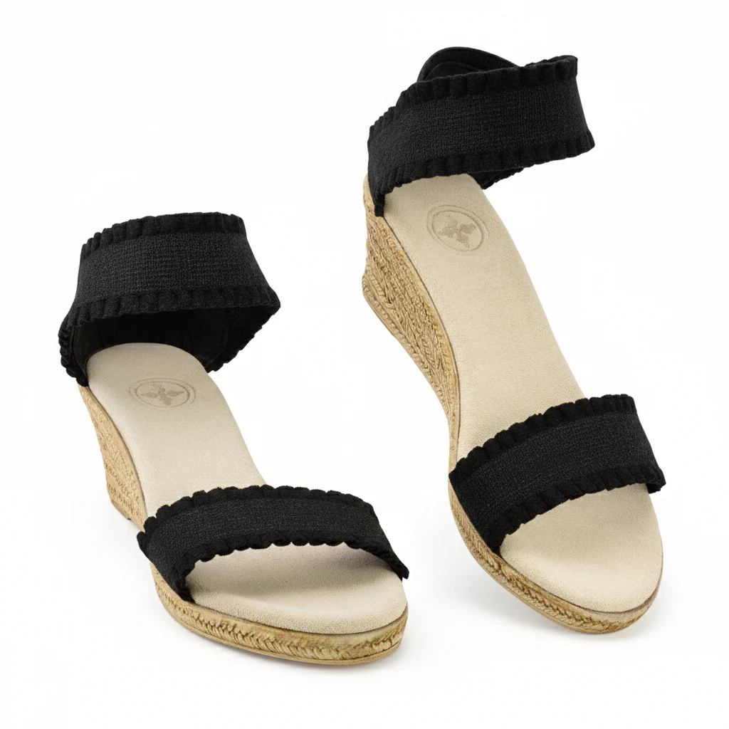 Mana Ruffle Wedge Sandal - Image 13